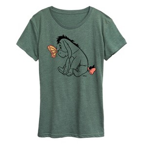 Women's - Winnie the Pooh - Eeyore Butterfly Short Sleeve Graphic T-Shirt - 1 of 4