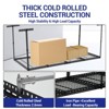 Overhead Garage Storage Rack ,Steel Ceiling Shelves  Capacity,Height Adjustable 22-40 Inches,Space-Saving for Attic Basement Shed (4/6 Posts) - 3 of 4