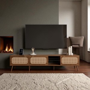 78" TV Stand for 75/80/85 inch TV, Console with Ample Storage for Living Room, Bedroom, Entertainment Center with Open Shelf - 1 of 4