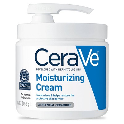 CeraVe Moisturizing Face &#38; Body Cream with Pump for Normal to Dry Skin - 16 fl oz_4