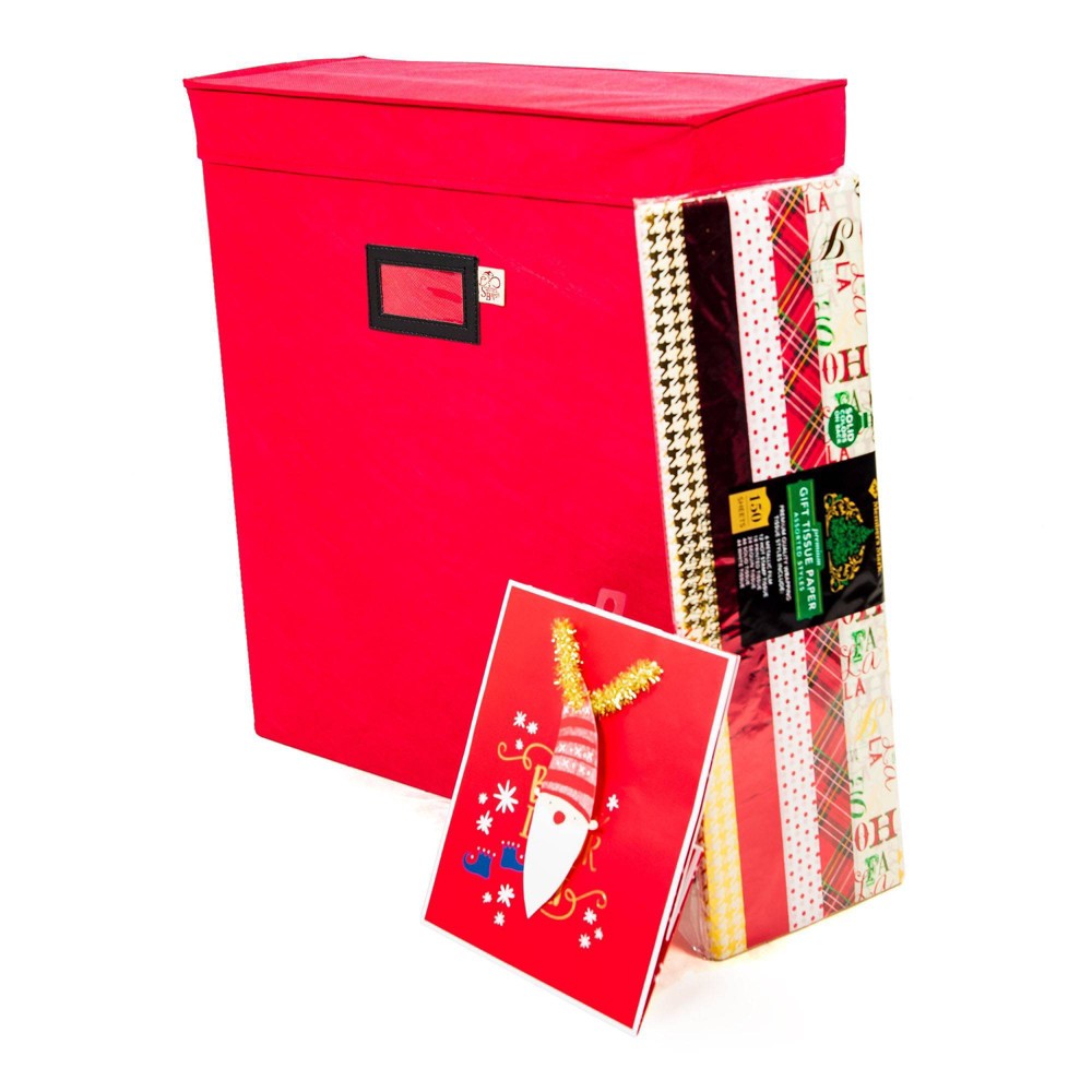 Photos - Other Souvenirs TreeKeeper Gift Bag and Tissue Paper Storage Box Red