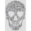 Women's Lost Gods Lace Print Heart Skull Racerback Tank Top - 2 of 4