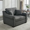 Whisen Modern Chenille Oversized Armchair 44.5" Wide - 2 of 4
