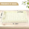 BRINJOY Scallop Tray Rectangle with Handle, Wicker Woven Tray for Decoration - Seagrass Scallop Basket Tray for Home Coffee Table Storage - 3 of 4