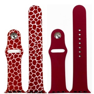 Olivia Pratt 2 Pack Printed and Solid Apple Watch Band - 1 of 4