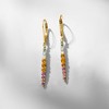 Ross-Simons 1.08 ct. t.w. Multi-Gemstone Drop Earrings in 18kt Gold Over Sterling - 3 of 4