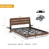 GDFStudio Ulric Modern Wooden Floating Bed Frame with Led Lights and Charging Station - 3 of 4