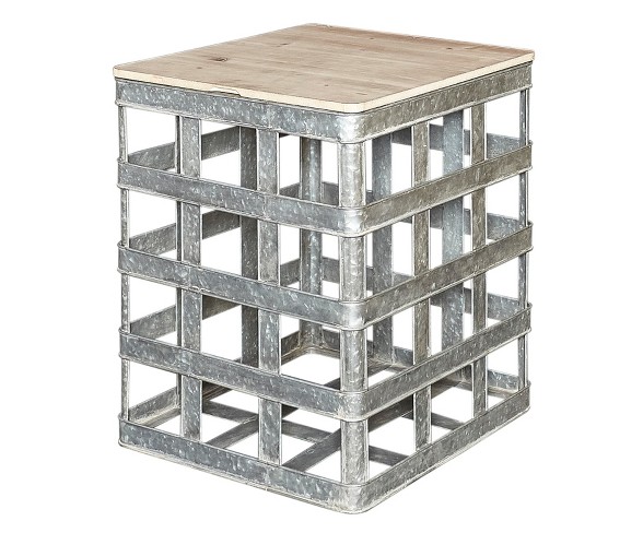 Jax Galvanized Side Table - Powell Company