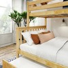 Plank+Beam Solid Wood Twin over Full Bunk Bed with Storage Trundle for Adults/Kids - 2 of 4