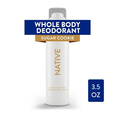 Native Whole Body Deodorant Spray - Limited Edition Holiday - Sugar Cookie - Aluminum Free - 3.5 oz
