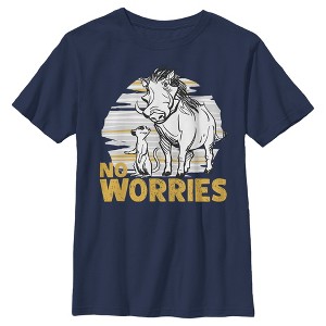 Boy's Lion King No Worries Besties T-Shirt - 1 of 4