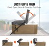 VEVOR Hot Tub Cover Lift, Spa Cover Lift, Height 31.5" - 41.3" Width 53" - 92.5" Adjustable, Installed at the Bottom on One Side, Black - 3 of 4