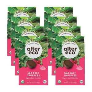 Alter Eco Organic Sea Salt Dark Chocolate Truffles - Case of 8/4.2 oz - 1 of 4