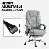 Reclining Office Chair with Footrest and Vibration Zones, Adjustable High Back Desk Chair with Remote and Swivel Base -3irtyhousy - 3 of 4