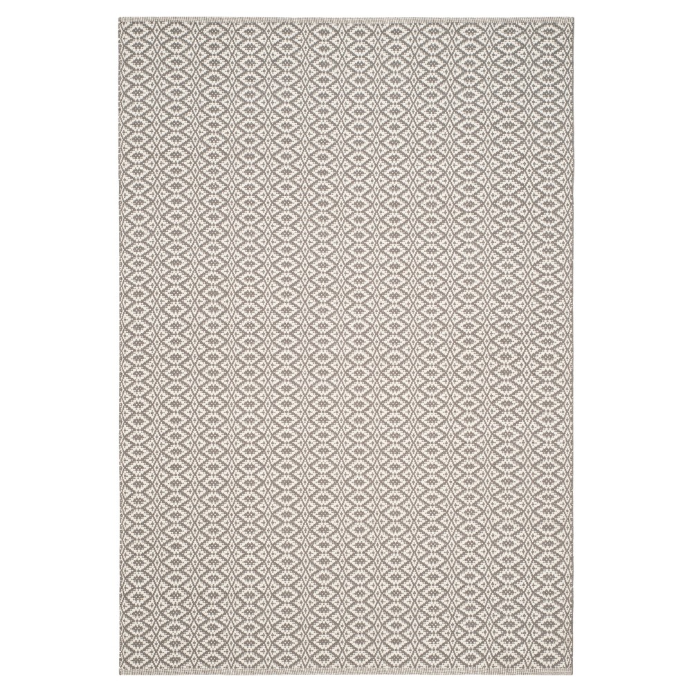 5'x7' Kalina Flatweave Area Rug Ivory/Gray - Safavieh