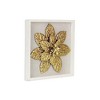 Cheung's Vita Framed Elegant Gold Flower on White Frame - 3 of 4