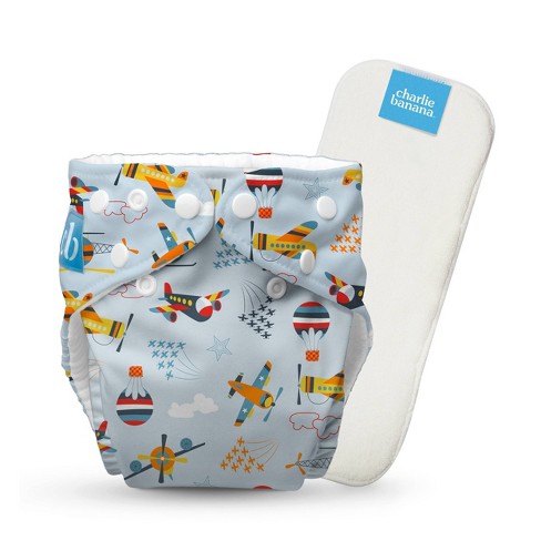 Charlie Banana One Size Reusable Cloth Diaper - Aviator