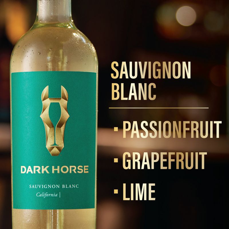 Dark Horse Sauvignon Blanc White Wine - 750ml Bottle, 5 of 9
