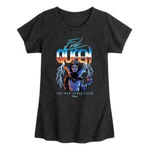 Girls' - Disney - Villains Evil Queen The Bad Apple Tour Fitted Short Sleeve Graphic T-Shirt - 1 of 4
