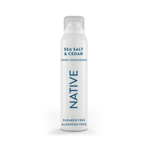 Native Spray Deodorant for Men & Women  - Sea Salt & Cedar - Aluminum-Free 3.5oz - 1 of 4