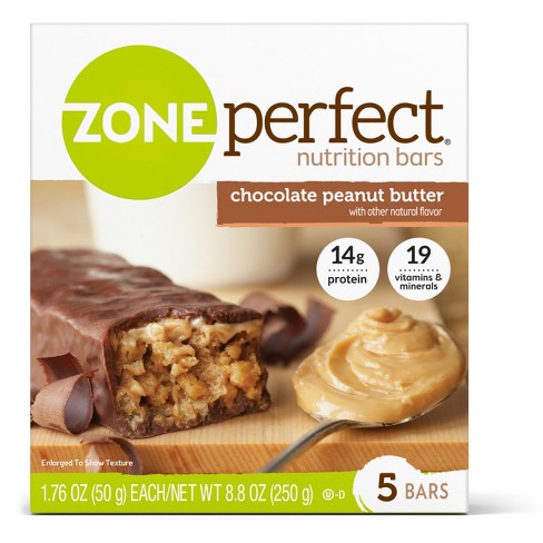 chocolate perfect peanut butter zone 76oz 5pk nutrition bar target bars