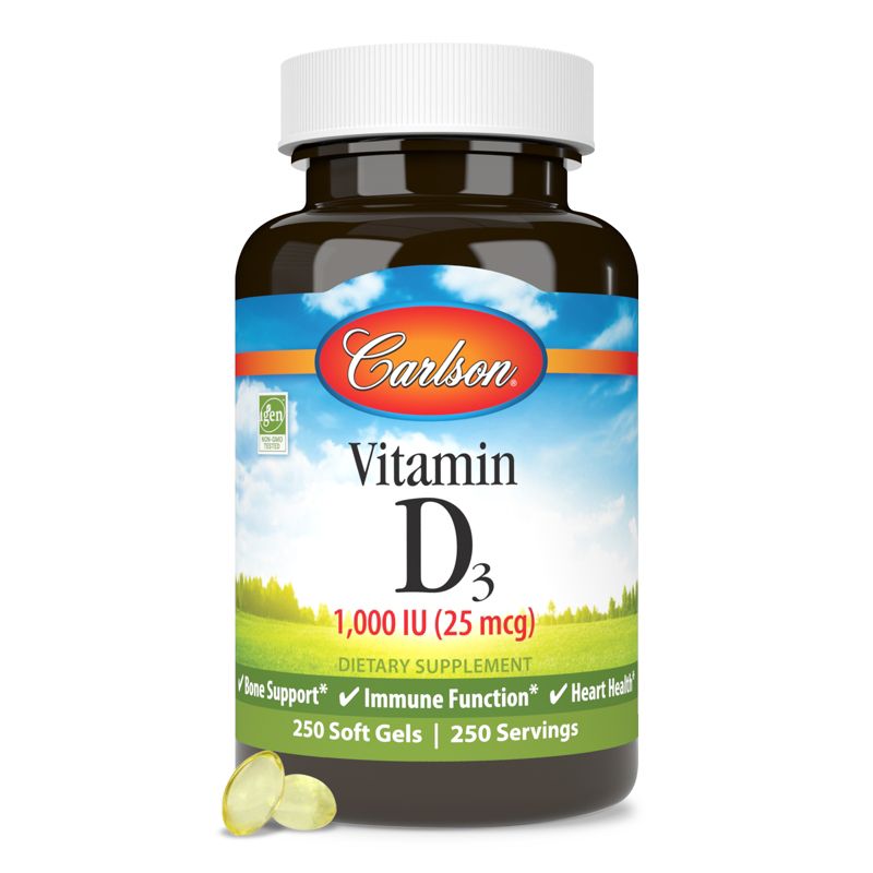 Carlson - Vitamin D3, 1000 IU (25 mcg), Cholecalciferol, Immune Support, 5 of 7