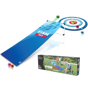 Do-U-Play: Fish Fly Yard Game - Launch The Ball Off The Ramp, Family Game - 1 of 4