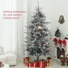 Whisen 9FT Nordic Pine Artificial Christmas Tree with 1939 Snow Flocked Tips, Foldable Metal Stand - Green - 4 of 4