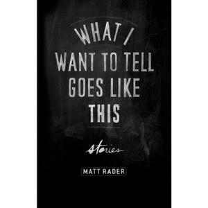 What I Want to Tell Goes Like This - by  Matt Rader (Paperback) - 1 of 1