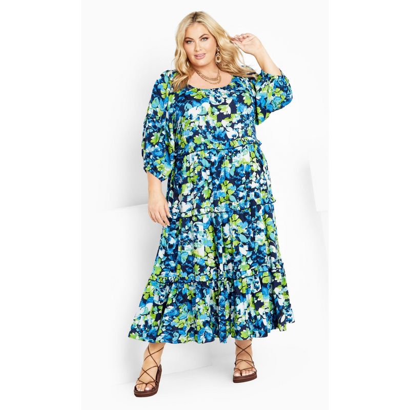 Women's Plus Size Heather Dress - floral essence | AVENUE, 2 of 8
