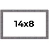 PosterPalooza | Photo Size Textured Grey Picture Frame - UV Acrylic, Foam Board Backing, Hanging Hardware - 2 of 4