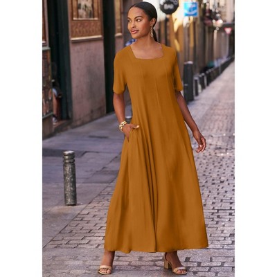 Jessica London Square Neck Maxi Dress