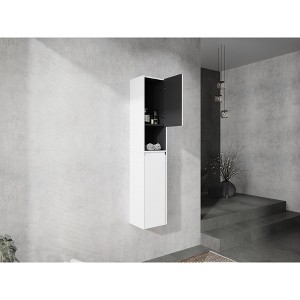 Sapphtopaz Bathroom Cabinet with Float Mounting Design,Bathroom Storage Cabinet with Soft Close Doors,Over The Toilet Storage Cabinet - 1 of 4