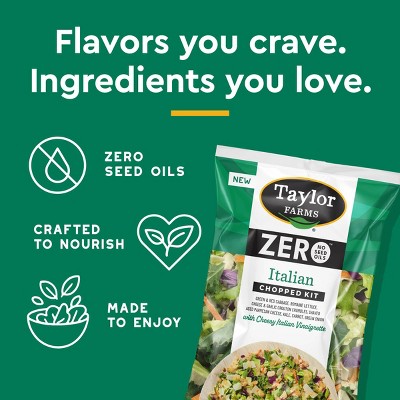 Taylor Farms ZERO Itallian Chopped Salad Kit - 11.3oz