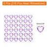 Unique Bargains Heart Shape Self Adhesive Arts Makeup DIY Rhinestone Stickers 216 Pcs - 2 of 4
