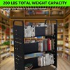 Garvee 200LBS Book Cart, 30x14x49 V-Shaped Rolling Library Cart with 4 Inch Lockable Wheels for Libraries, Offices, Home Shelves, and Schools - 4 of 4