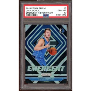 Luka Doncic Rookie Card 2018-19 Panini Prizm Emergent Silver #3 PSA 10 - 1 of 2