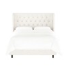 Skyline Furniture Tufted Woven Upholstered Wingback Bed - 2 of 4