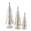 Cody Foster 14.5 Inch Festive Alpine Trees Silver Christmas Decorative Tree Set , Christmas Decor Stars Snowflakes Set 3 (3PC) - 3 of 4