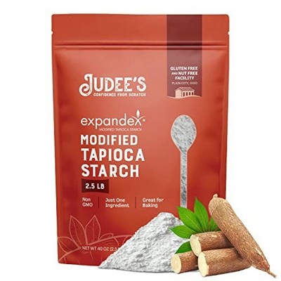 Judees Judee’s Expandex Modified Tapioca Starch 2.5 lb - 100% Non-GMO, Gluten-Free & Nut-Free Thickens and Enhances Texture