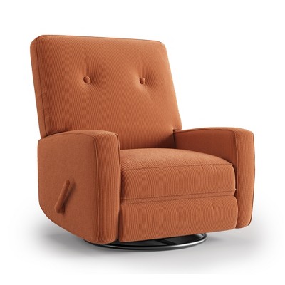 360° Swivel Rocking Glider Chair for Adults with Adjustable Backrest & Footrest