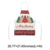 Unique Bargains Christmas Aprons Linen Black Red Green White Brown 21.65"x26.77" 1 Pcs - 3 of 4