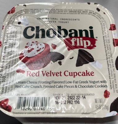 Chobani Flip Red Velvet Greek Yogurt - 4.5oz : Target