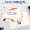 Avery Printable Rectangle Scalloped Postcards with Sure Feed Technology, 4" x 6", Ivory Cardstock, Print-to-the-Edge, Laser/Inkjet Cards, 100 Total - 2 of 4