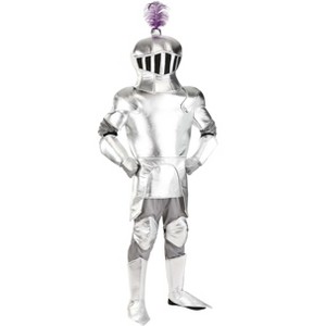 HalloweenCostumes.com One Size Fits Most  Men  Mens Medieval Knight Costume for Adult, Purple/Gray - 1 of 4