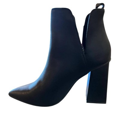 Women's Wo's Chunky Heel Boots - Bamboo