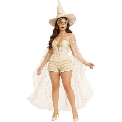 Malco Modes Women’s Ruffle Shorts – Lace Bloomers for Costumes, Dancewear, Vintage & Y2K Outfits-White