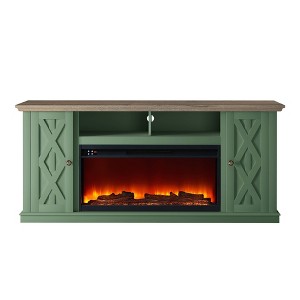 68" Freestanding Electric Fireplace TV Stand for TVs up To 78" - Festivo - 1 of 4