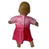 Doll Clothes Superstore Pink Sparkle Dress Fits 15-16 Inch Baby Dolls - 4 of 4