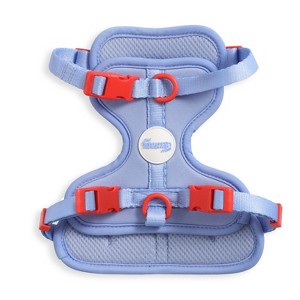 THE LICKER STORE Arlo Adjustable Soft Padded No Pull Pet Harness with 3 Buckles and 3 Leash Clips - 1 of 4
